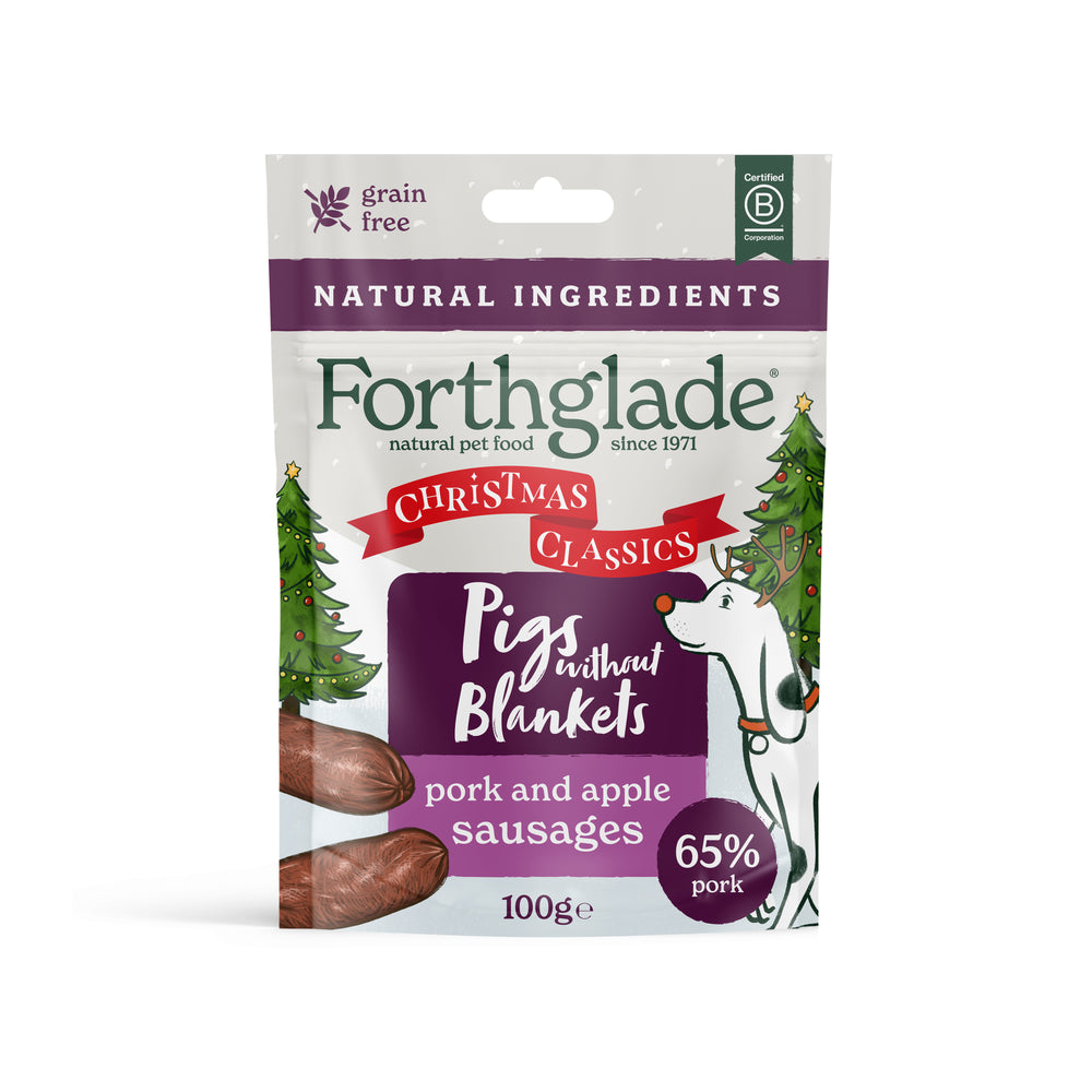 Meaty Sausages Christmas Special Pork & Apple Dog Treats