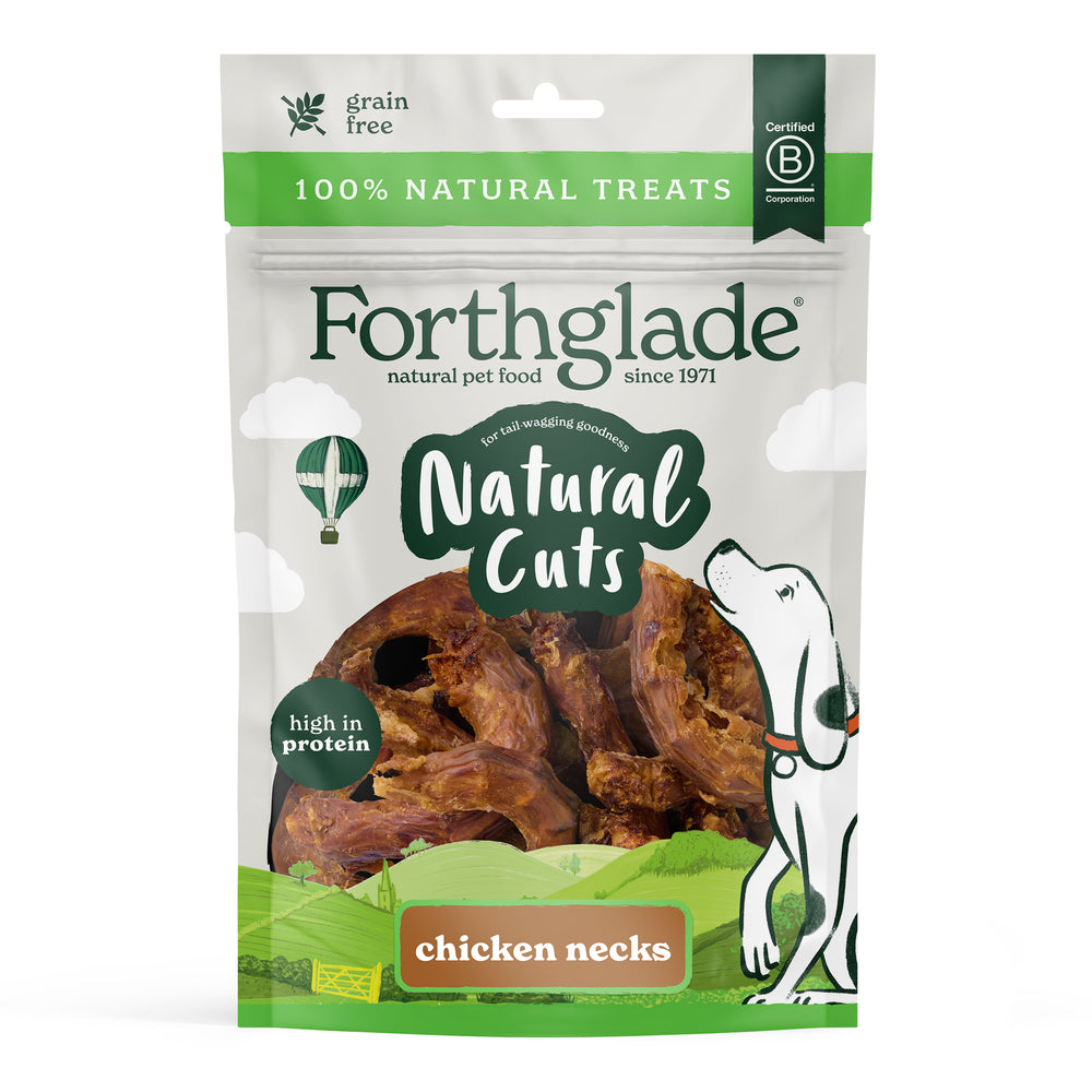 Natural Cuts Air Dried Chicken Necks - Meaty Dog Treats