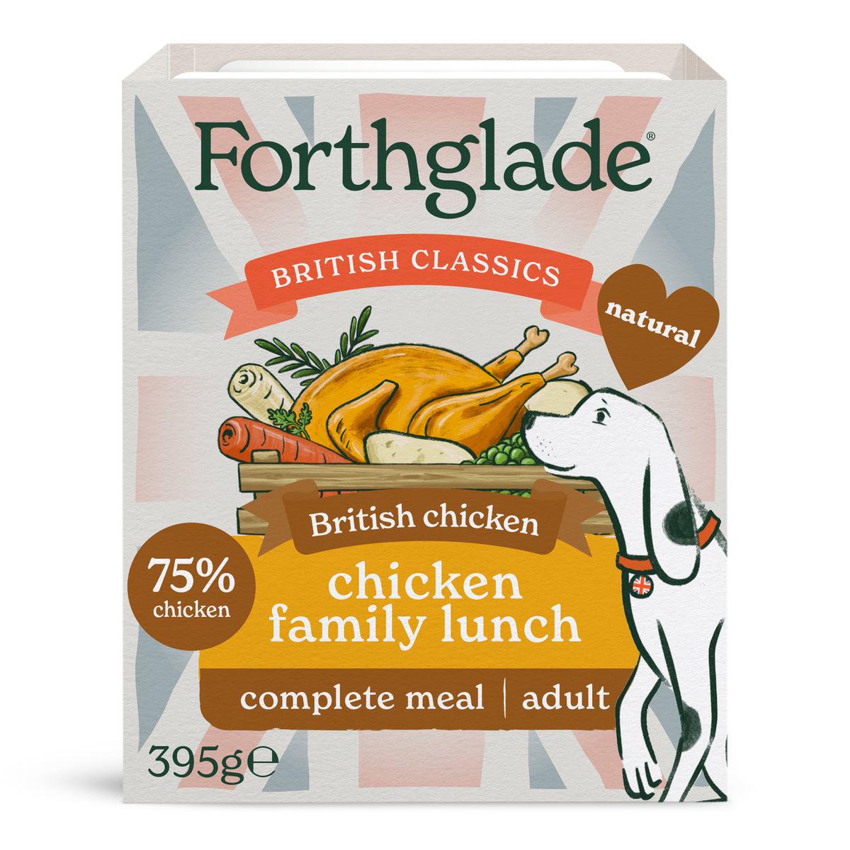 British Classics Chicken Family Lunch Wet Dog Food (Single Tray)