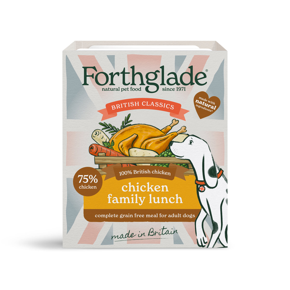 British Classics Chicken Family Lunch Wet Dog Food (Single Tray)