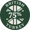 75% British Turkey